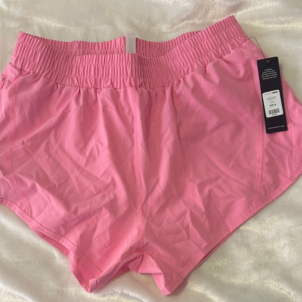 Fashion Nova Hot Pink Running Shorts